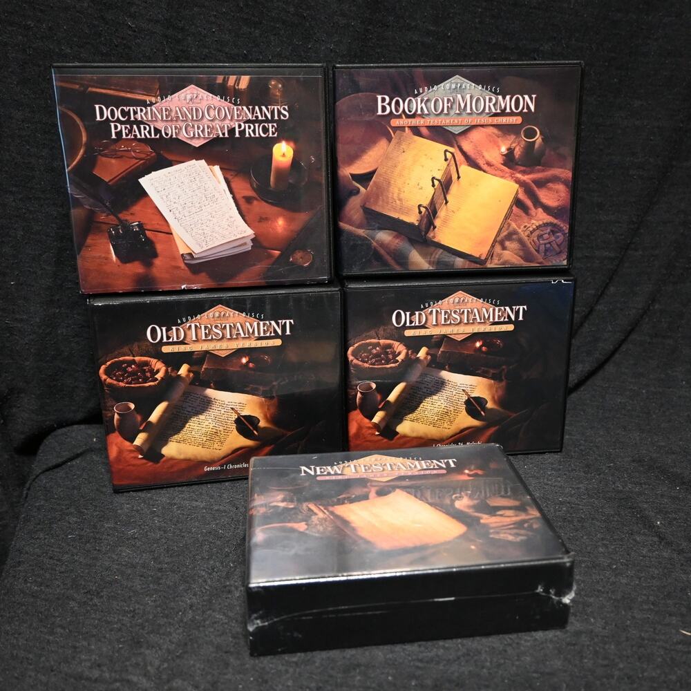 Lot of 5 LDS Mormon Audiobook CD Sets - D&C Old & New Testament Latter Day